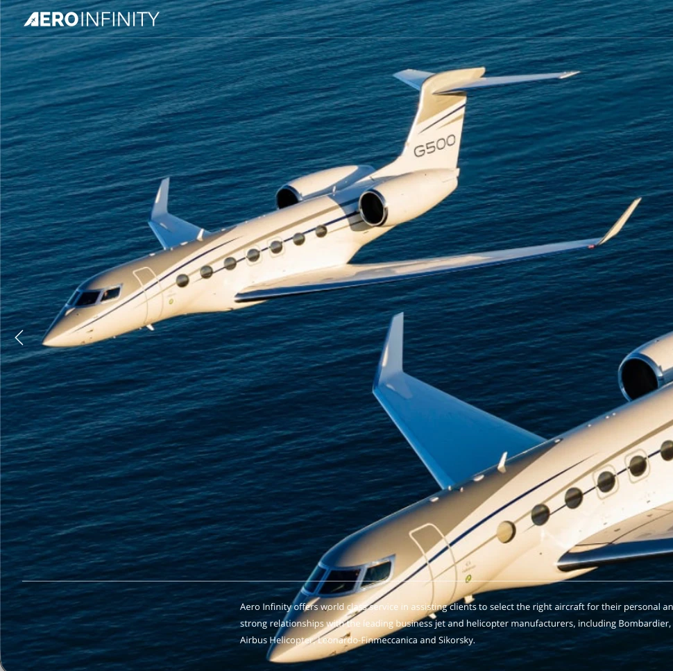Website design — AeroInfinity