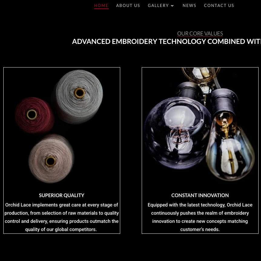 Website design — Orchid