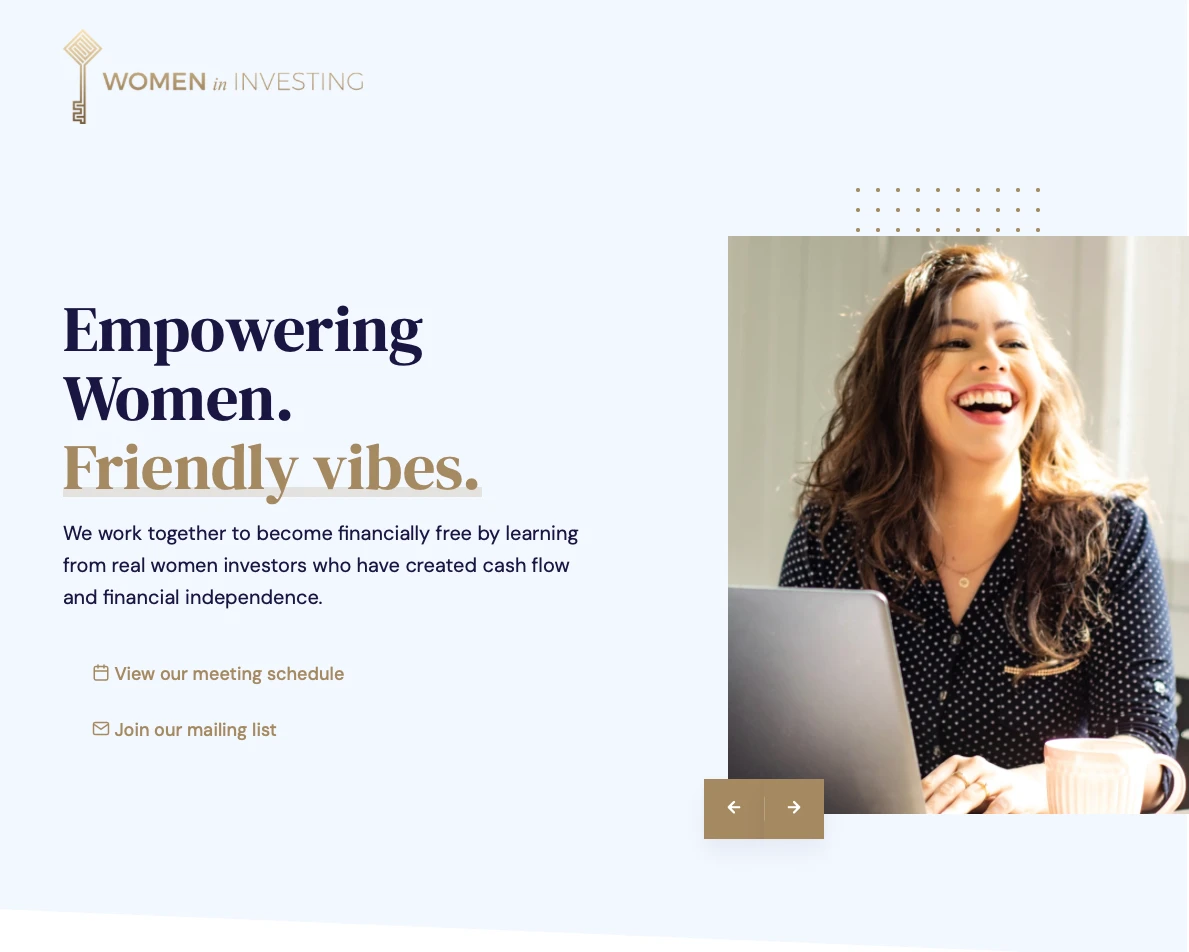 Website design — women's site