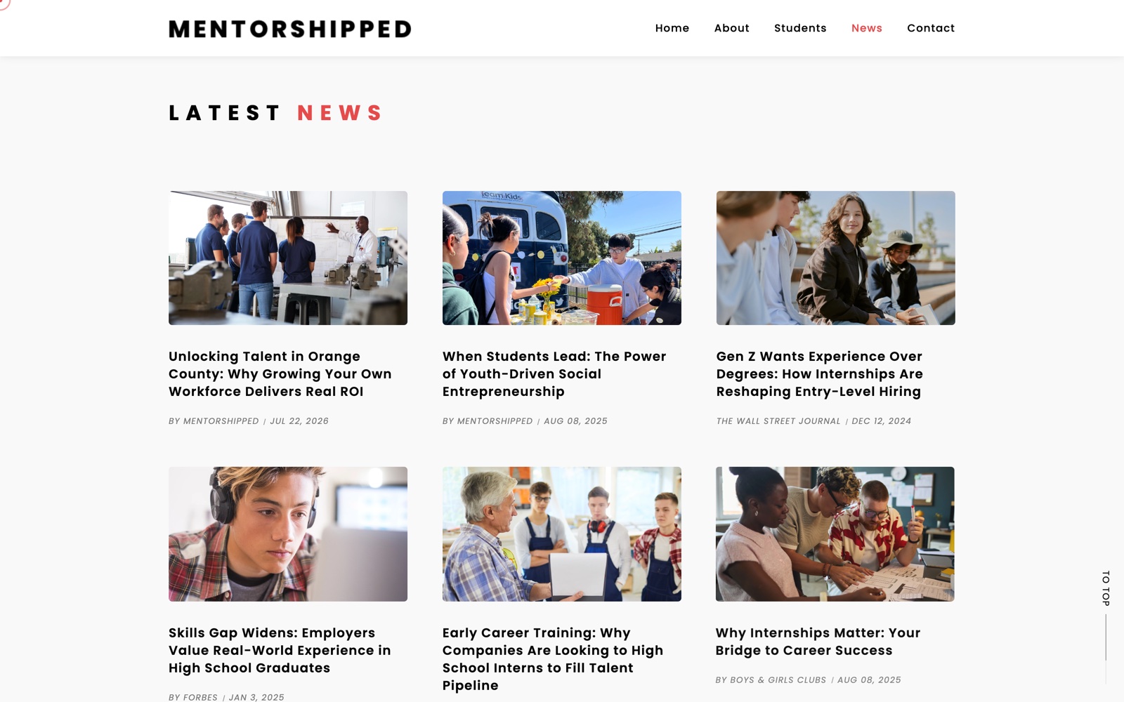 Latest News — coverage grid including The Wall Street Journal and Forbes